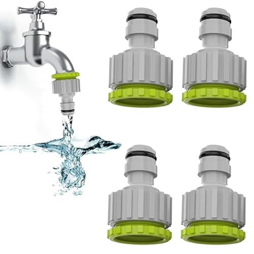 hufhnwso 4pcsGardena Anschluss 1/2 Zoll Hahnverbinder 3/4 Zoll,Kunststoff Adapter Kupplung Schlauchanschluss Set, 2-In-1 Schlauchanschluss Set Für Wasserhahn Schlauch Anschluss hufhnwso 4pcsGardena Anschluss 1/2 Zoll Hahnverbinder 3/4 Zoll,Kunststoff Adapter Kupplung Schlauchanschluss Set, 2-In-1 Schlauchanschluss Set Für Wasserhahn Schlauch Anschluss von hufhnwso
