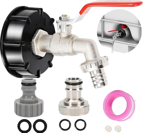 HUFHNWSO IBC Tank Zubehör S60x6 Wassertank 1000L Adapter Gartenschlauch Schlauchanschluss Für IBC Regenwasser Tanks HUFHNWSO IBC Tank Zubehör S60x6 Wassertank 1000L Adapter Gartenschlauch Schlauchanschluss Für IBC Regenwasser Tanks von hufhnwso