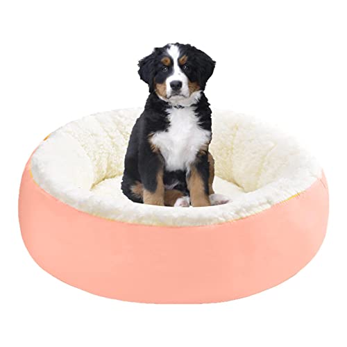 Beruhigendes Bett für Hunde | Wärmendes rutschfestes gemütliches weiches Hund Rundes Bett - Bequemes gelbes flauschiges Zwinger Kissen für Herbstwinter Wärmendes Beruhigungsbett für Hunde Huiba Beruhigendes Bett für Hunde | Wärmendes rutschfestes gemütliches weiches Hund Rundes Bett - Bequemes gelbes flauschiges Zwinger Kissen für Herbstwinter Wärmendes Beruhigungsbett für Hunde Huiba von huiba