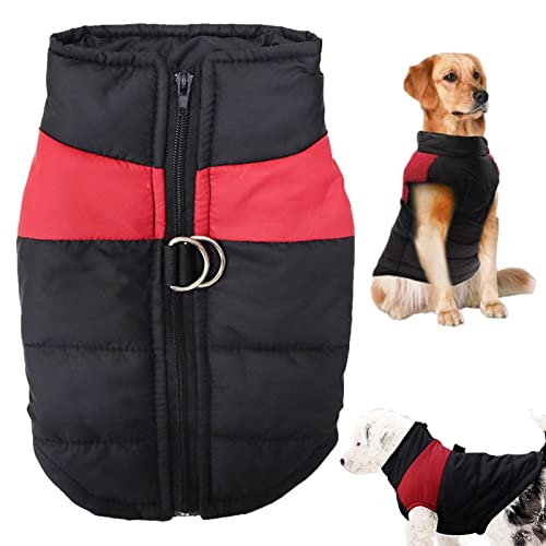 Hundejacken Winter | Baumwollfutter Hunde Wintermantel Wasserdicht Winddicht,Extra warme Hundebekleidung für kaltes Wetter mit Leine, Dickes Winteroutfit für Haustiere Huiba Hundejacken Winter | Baumwollfutter Hunde Wintermantel Wasserdicht Winddicht,Extra warme Hundebekleidung für kaltes Wetter mit Leine, Dickes Winteroutfit für Haustiere Huiba von huiba