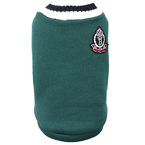 Hundepullover - Bequemer warmer Pullover für Haustiere mit V-Ausschnitt - Nicht klebrige Haare Gestrickte Pullover Hund Dicker College-Stil Pullover Winterkleidung für kleine Hunde Mittelgroße Hunde Hundepullover - Bequemer warmer Pullover für Haustiere mit V-Ausschnitt - Nicht klebrige Haare Gestrickte Pullover Hund Dicker College-Stil Pullover Winterkleidung für kleine Hunde Mittelgroße Hunde von huiba