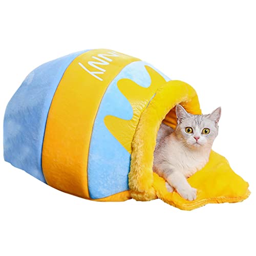 Katzenhöhlenbett | Neuheit Honeypot Katzenbett House,Pet Zelt Höhle Bett, Warm Cave Schlafbett Welpe Nest, Multifunktions Weiches Haustierbett für Kleine Katzen und Hunde Huiba Katzenhöhlenbett | Neuheit Honeypot Katzenbett House,Pet Zelt Höhle Bett, Warm Cave Schlafbett Welpe Nest, Multifunktions Weiches Haustierbett für Kleine Katzen und Hunde Huiba von huiba