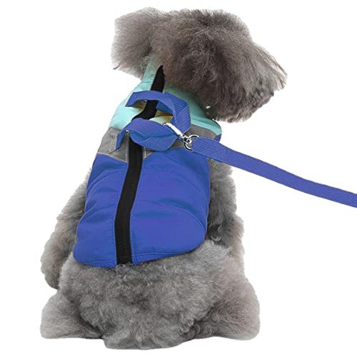 Winter Hundemäntel,Fleece Hundeweste mit Reißverschluss, warme gesteppte Metall-Hundejacke für kaltes Wetter, Pullover mit doppelter D-Ringlinie - Outdoor Pet Apparel Snowsuit für kleine und mittlere Winter Hundemäntel,Fleece Hundeweste mit Reißverschluss, warme gesteppte Metall-Hundejacke für kaltes Wetter, Pullover mit doppelter D-Ringlinie - Outdoor Pet Apparel Snowsuit für kleine und mittlere von huiba
