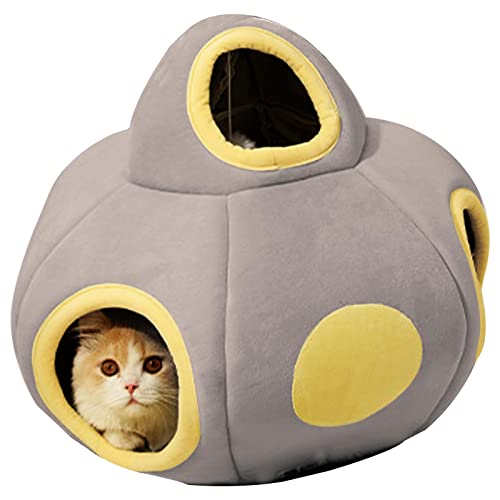 huiba Katzenbett - Creative Spaceship Cat House Katzenbett mit rutschfester Unterseite | Weiche und warme Katzenbetten und Möbel für verschiedene kleine Haustiere Abbto huiba Katzenbett - Creative Spaceship Cat House Katzenbett mit rutschfester Unterseite | Weiche und warme Katzenbetten und Möbel für verschiedene kleine Haustiere Abbto von huiba