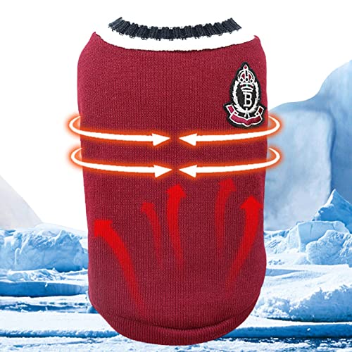 huiba Pullover für Hunde – weicher Strickpullover für Haustiere mit V-Ausschnitt, leicht, warm, dick, V-Ausschnitt, College-Stil, Sweatshirt, Winterkleidung für kleine Hunde, mittelgroße und große huiba Pullover für Hunde – weicher Strickpullover für Haustiere mit V-Ausschnitt, leicht, warm, dick, V-Ausschnitt, College-Stil, Sweatshirt, Winterkleidung für kleine Hunde, mittelgroße und große von huiba