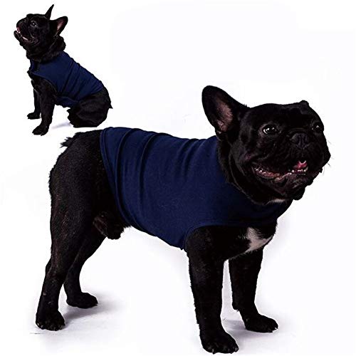 Anti Stress Weste Für Hunde Beruhigungswesten Angst Linderung für Hunde Hundemäntel für kleine Hunde Medizinisches Haustier Shirt Hund Blue,14 von huihuijia