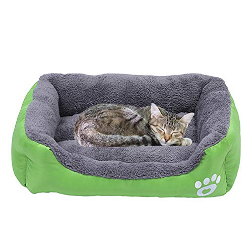 huihuijia Hundebett, Hundebett, Innenbereich, Hundebett, Hundebett, für Katzen, mittelgroße Katzen, Größe Dog Comfort Bed für luxuriöse Hunde Grün, Small von huihuijia
