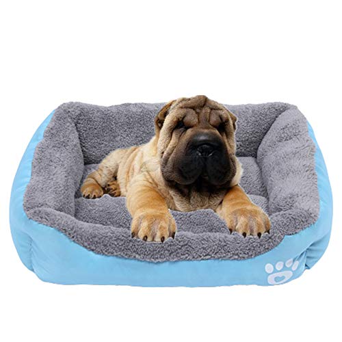 huihuijia Hundekissen für Hundebett, Hundebett, Innenbereich, Hundebett, für Katzen, mittelgroße Katzen, Größe Dog Comfort Bed für Luxus-Hunde, Blau, Small von huihuijia