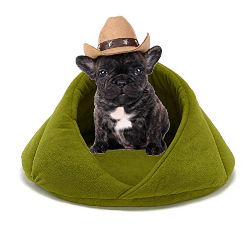 huihuijia Pet Cave Pet Bed Dog Comfort Bed Warm Dog Bed Pet Sleeping Bag Luxury Dog Bed Pet Beds For Dogs Pet Nest Puppy Bed Fluffy Dog Bed Portable Dog Bed green,xs von huihuijia