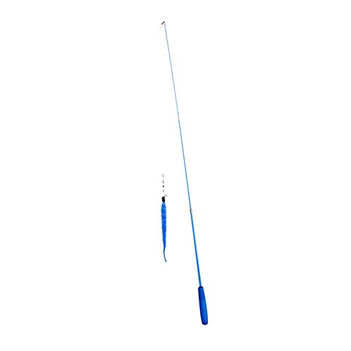 huihuijia katzenspielzeug cat Toy Katze Angelrute Spielzeug Katze Zauberstab Spielzeug Katze Teaser Katze Spielzeug Mit Teathers Katze Spielzeug Stick Blue von huihuijia