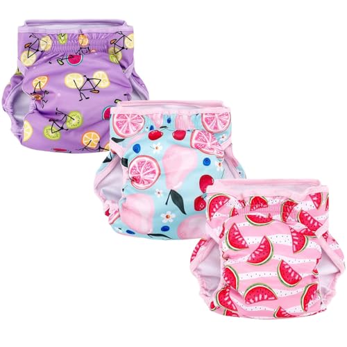 Haustierwindelpackungen, die gewaschen und wiederverwendet werden können, Menstruationshose für Damen und Hunde, 3 Packungen (L) von huiyoujiu