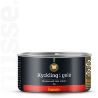 husse 48 Dosen Set Hühnchen in Gelee je 80 g | Glutenfreie Ergänzungsmahlzeit von husse