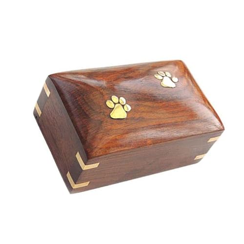 huwvqci Schaffen Sie einen besonderen Ort der Erinnerung für verstorbene Haustiere mit Holz-Urnenbox, um schöne Erinnerungen zu bewahren, Holzurnen für Haustiere, Holzurnen für Haustierasche, von huwvqci