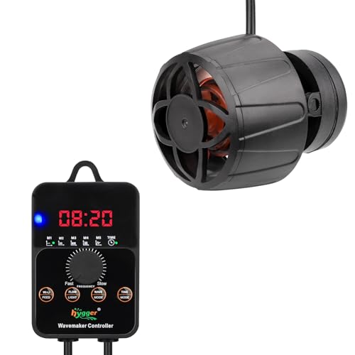 hygger 24/7-Modus Strömungspumpe Aquarium, 9000 LPH Aquarium Umwälzpumpe mit Intelligenter Steuerung, 14W Aquarium Wellenpumpe Magnetische Powerhead Wave Maker für 380-560L Süßwasser Salzwasser Tanks hygger 24/7-Modus Strömungspumpe Aquarium, 9000 LPH Aquarium Umwälzpumpe mit Intelligenter Steuerung, 14W Aquarium Wellenpumpe Magnetische Powerhead Wave Maker für 380-560L Süßwasser Salzwasser Tanks von hygger