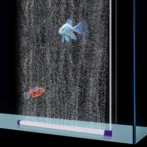 hygger 42 cm lange Aquarium-Luftblasenstange, ultrafein, leiser Sauerstoffdiffusor, Blasen-Vorhang, Wand, selbstsinkendes Design, Aquarium-Bubbler-Dekorationen für Süß- und Salzwasser hygger 42 cm lange Aquarium-Luftblasenstange, ultrafein, leiser Sauerstoffdiffusor, Blasen-Vorhang, Wand, selbstsinkendes Design, Aquarium-Bubbler-Dekorationen für Süß- und Salzwasser von hygger