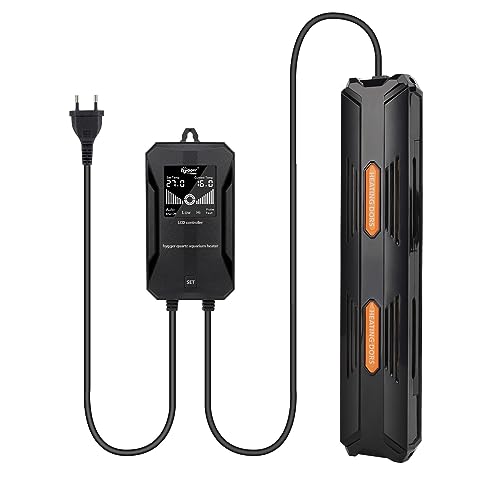 hygger Aquarium Heizung, 100W Temperatur Einstellbare Heizung für Aquarien, Aquarium Heizstab mit Externem Digitalanzeige LCD Controller für 100-200L Ihr Süß-oder Meerwasser Aquarium Fischbecken hygger Aquarium Heizung, 100W Temperatur Einstellbare Heizung für Aquarien, Aquarium Heizstab mit Externem Digitalanzeige LCD Controller für 100-200L Ihr Süß-oder Meerwasser Aquarium Fischbecken von hygger