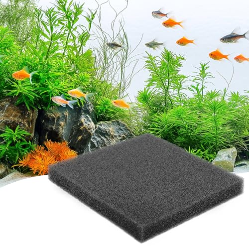 hygger Aquarium-Schwamm-Filterpad, Premium-Filtermedien-Schaumstoffschwämme, zuschneidbar, offenzellige Schaumstoffplatte für Aquarium, L von hygger