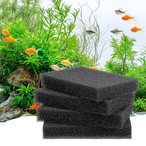hygger Aquarium-Schwamm-Filterpad, Premium-Filtermedien-Schaumstoffschwämme, zuschneidbar, offenzellige Schaumstoffplatte für Aquarium, S von hygger