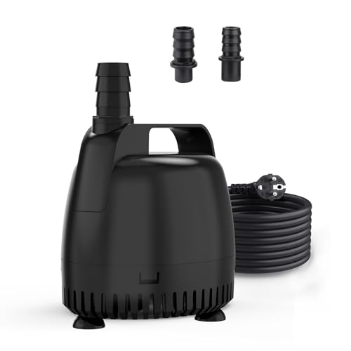 hygger Aquarium Wasserpumpe,3500L/H Water Pump Submersible Fountain für Springbrunnen, Teich, Hydrokultur, Statuen, Wasserfall, 70W Fish Tank Water Pump Tauchpumpe mit 2 Düsen hygger Aquarium Wasserpumpe,3500L/H Water Pump Submersible Fountain für Springbrunnen, Teich, Hydrokultur, Statuen, Wasserfall, 70W Fish Tank Water Pump Tauchpumpe mit 2 Düsen von hygger