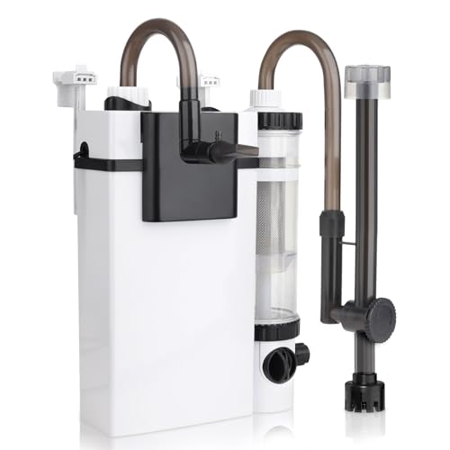 hygger Hang On Aquarium Filter,Leiser Fish Tank External Filter,500L/H 6W Aquarium Filter mit Fischabfallsammler, Verstellbarer Wasserdurchfluss Hang On Back Filter bis 120L Tanks von hygger