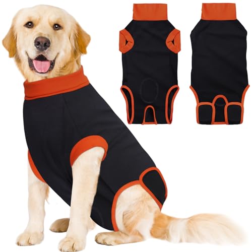 iBuddy Chirurgischer Genesungsanzug für Hunde, professionelles Haustier-Wundbandagen für Männer und Frauen, Anti-Lecken, atmungsaktives Hunde-Shirt von iBuddy