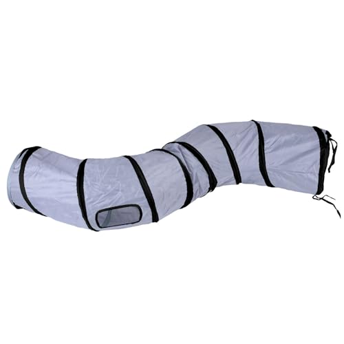 iCAGY Katzentunnel für Indoor-Katzen, Kaninchentunnel-Spielzeug, Haustierspielzeug, Spieltunnel für Katzen, Kätzchen, Kaninchen, Welpen, knisternd, faltbar, Pop-Up, Dunkelgrau, 119,4 cm, Form S iCAGY Katzentunnel für Indoor-Katzen, Kaninchentunnel-Spielzeug, Haustierspielzeug, Spieltunnel für Katzen, Kätzchen, Kaninchen, Welpen, knisternd, faltbar, Pop-Up, Dunkelgrau, 119,4 cm, Form S von iCAGY