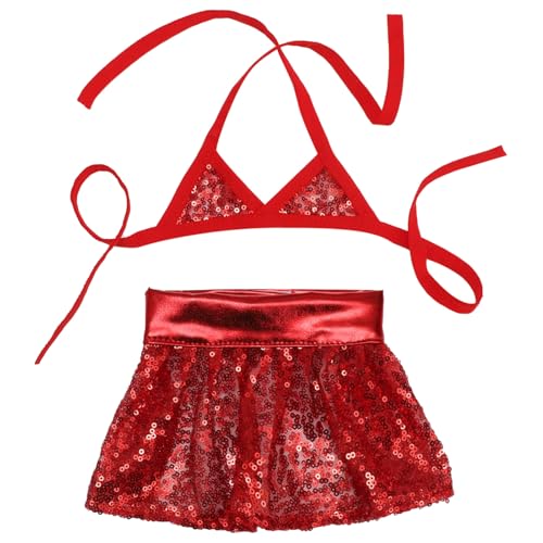 IEFIEL Haustier Badeanzug Sommer Hund Bikini Set 2-teilig Freizeit Verstellbarer Welpen Schwimmkleid für Den Pool Rot A L IEFIEL Haustier Badeanzug Sommer Hund Bikini Set 2-teilig Freizeit Verstellbarer Welpen Schwimmkleid für Den Pool Rot A L von iEFiEL