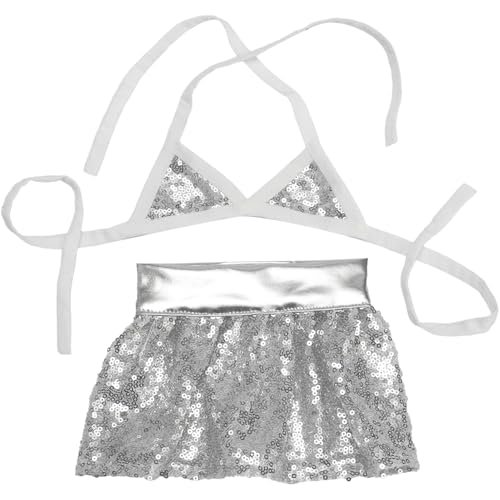 IEFIEL Haustier Badeanzug Sommer Hund Bikini Set 2-teilig Freizeit Verstellbarer Welpen Schwimmkleid für Den Pool Silber A M IEFIEL Haustier Badeanzug Sommer Hund Bikini Set 2-teilig Freizeit Verstellbarer Welpen Schwimmkleid für Den Pool Silber A M von iEFiEL