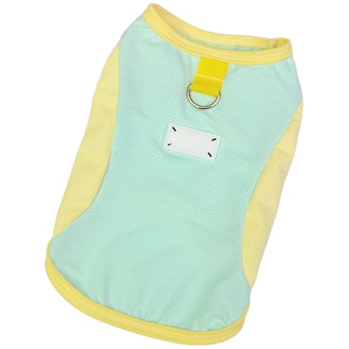 IEFIEL Hunde-Shirts mit D-Ring Atmungsaktive Sommer T-Shirt für kleine Hunde Katzen Hellgrün M IEFIEL Hunde-Shirts mit D-Ring Atmungsaktive Sommer T-Shirt für kleine Hunde Katzen Hellgrün M von iEFiEL