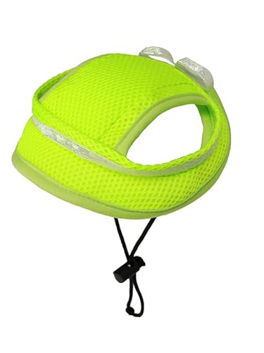 IEFIEL Hunde Sonnenhut mit Ohrlöchern und Verstellbarem Kinnriemen Sommer Hunde-Schirmmütze Haustier Baseballkappe Leuchtendes Grün S IEFIEL Hunde Sonnenhut mit Ohrlöchern und Verstellbarem Kinnriemen Sommer Hunde-Schirmmütze Haustier Baseballkappe Leuchtendes Grün S von iEFiEL