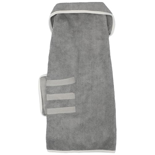 IEFIEL Hundebademantel Mikrofaser Hunde Bademantel Super saugfähig Haustier Hundehandtuch schnell Trockenmantel Grau-AS XS-XL IEFIEL Hundebademantel Mikrofaser Hunde Bademantel Super saugfähig Haustier Hundehandtuch schnell Trockenmantel Grau-AS XS-XL von iEFiEL