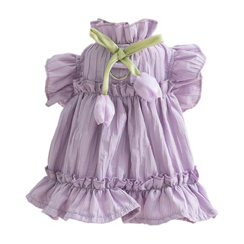 IEFIEL Hundekleid Hundeprinzessin Tutu Kleider Hochzeit Spitze Luxus Bogen Kleid für kleine Hundemädchen Violett XXL IEFIEL Hundekleid Hundeprinzessin Tutu Kleider Hochzeit Spitze Luxus Bogen Kleid für kleine Hundemädchen Violett XXL von iEFiEL