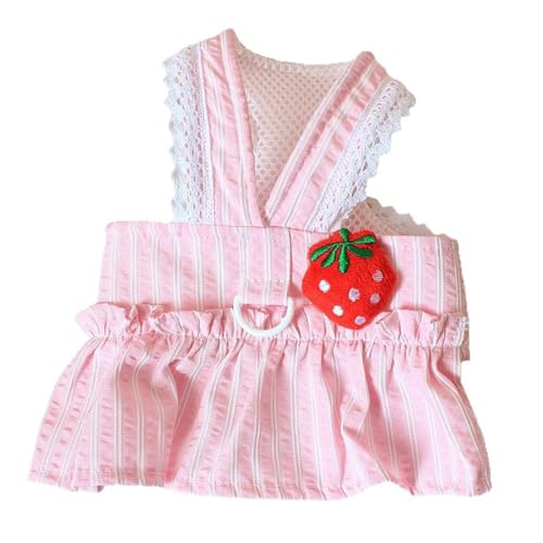IEFIEL Hundekleid mit niedlichem Erdbeeren Prinzessinnen-Haustierkleidung für Katzen Sommer Welpen-Tüllkleid Rosa XXL IEFIEL Hundekleid mit niedlichem Erdbeeren Prinzessinnen-Haustierkleidung für Katzen Sommer Welpen-Tüllkleid Rosa XXL von iEFiEL
