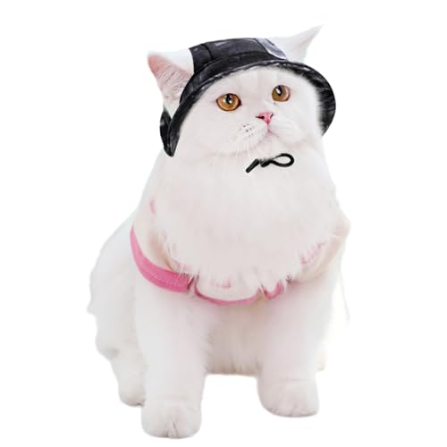 IEFIEL Katzen Sonnenhut mit Ohrenlöchern Verstellbarer Hundehut für Strand Sommer Anti-Rutsch Baseballcap Pet UV-Schutz Visier Schwarz L IEFIEL Katzen Sonnenhut mit Ohrenlöchern Verstellbarer Hundehut für Strand Sommer Anti-Rutsch Baseballcap Pet UV-Schutz Visier Schwarz L von iEFiEL
