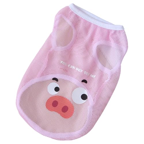 IEFIEL Sommer Kühlshirt für Hunde Atmungsaktives Mesh Tank Top Schnelltrocknend Shirt für Welpen Hunde Rosa XL von iEFiEL