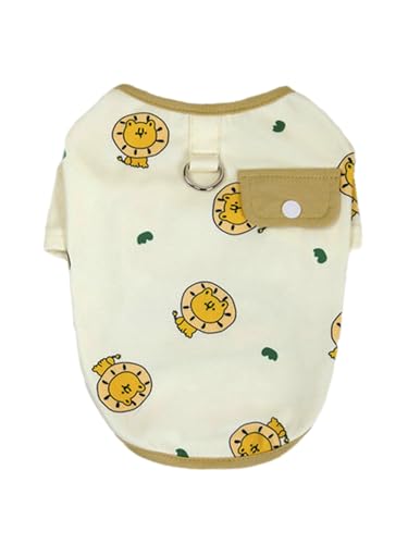 IEFIEL Süße Hundeshirts für den Sommer Weiche Haustier T-Shirts mit Leinen-D-Ring Hundewesten für Kleine Hunde Beige M IEFIEL Süße Hundeshirts für den Sommer Weiche Haustier T-Shirts mit Leinen-D-Ring Hundewesten für Kleine Hunde Beige M von iEFiEL