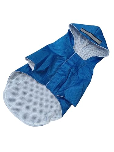 IEFIEL wasserdichte Regenjacke für Hunde mit Kapuze Reflektierender Regenponcho für kleine mittlere & große Hunde Blau XL IEFIEL wasserdichte Regenjacke für Hunde mit Kapuze Reflektierender Regenponcho für kleine mittlere & große Hunde Blau XL von iEFiEL