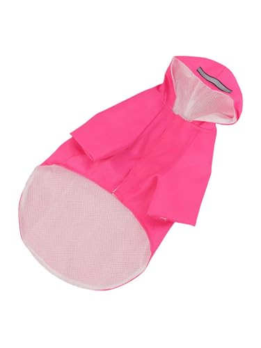 IEFIEL wasserdichte Regenjacke für Hunde mit Kapuze Reflektierender Regenponcho für kleine mittlere & große Hunde Hot Pink L IEFIEL wasserdichte Regenjacke für Hunde mit Kapuze Reflektierender Regenponcho für kleine mittlere & große Hunde Hot Pink L von iEFiEL