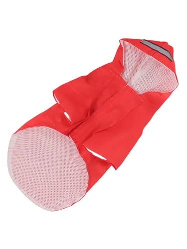 IEFIEL wasserdichte Regenjacke für Hunde mit Kapuze Reflektierender Regenponcho für kleine mittlere & große Hunde Rot L IEFIEL wasserdichte Regenjacke für Hunde mit Kapuze Reflektierender Regenponcho für kleine mittlere & große Hunde Rot L von iEFiEL