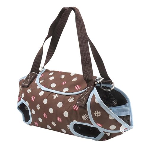 iEFiEL Hundetrage mit Beinstütze Reha-Tragetasche für Krallenpflege & Fellpflege Atmungsaktiver Rucksack für kleine Hunde Kaffee M von iEFiEL