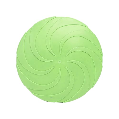 iEFiEL Langlebiges Outdoor Hundespielzeug Wurfscheibe Kautschuk Hundefrisbee für Land und Wasser Grün 15cm iEFiEL Langlebiges Outdoor Hundespielzeug Wurfscheibe Kautschuk Hundefrisbee für Land und Wasser Grün 15cm von iEFiEL