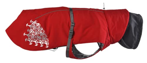 iEnergy™ JUD Hundemantel Hunde Winterjacke windabweisender, ultraleichter und reflektierender Hundemantel für trockene, sichere Gassigänge, Wandern (Rot, Extra Groß) von iEnergy