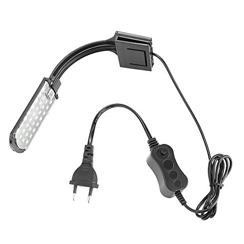iFCOW Aquarium Fish Tank LED Light for Water Plants Fish Tank Lamp Clip-on Lighting 220-250V von iFCOW