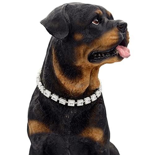 iFCOW Dog Choker Collar, Pet Dog Collar Accessory Puppy Zircon Necklace Choker for Small Medium Dogs Cats von iFCOW