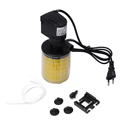 iFCOW Fish Tank Filter, 3 in 1 Filter Filtering Oxygen Aeration Pump Water for Fish Tank Aquarium EU Plug 220V von iFCOW