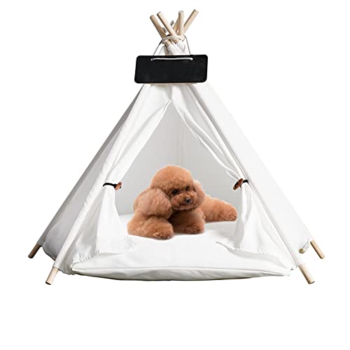 iFCOW Haustier-Tipi-Zelt für Hunde, tragbar, leicht, niedlich, mit weichem, dickem Kissen von iFCOW