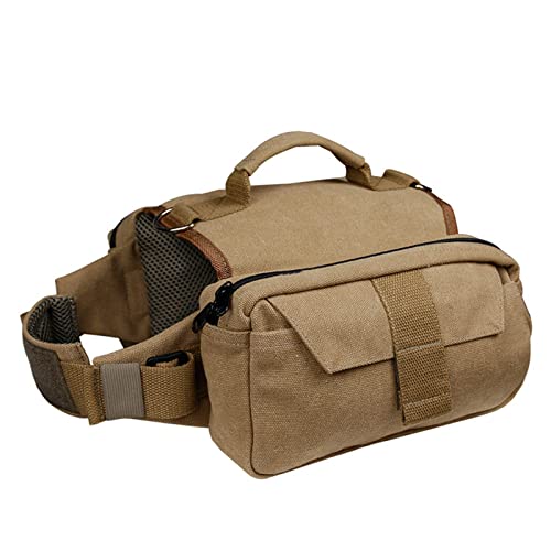 iFCOW Hunde-Rucksack mit 2 Seitentaschen, Hundesatteltasche mit 2 Seitentaschen für Reisen, Camping, Wandern, mittelgroße und große Hunde von iFCOW
