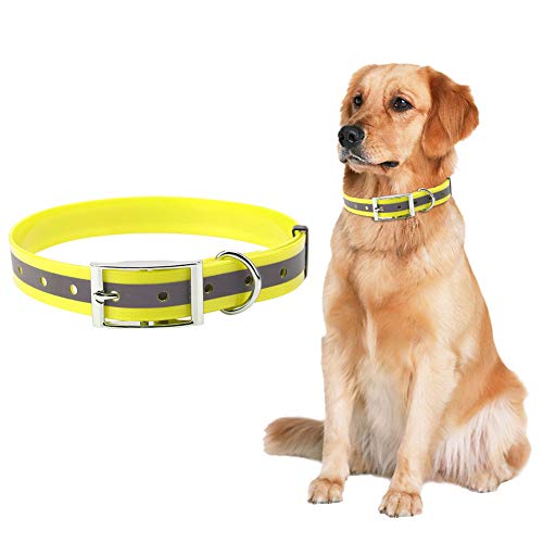 iFCOW Hundehalsband, reflektierendes Hundehalsband, wasserdicht, Größe M bis L von iFCOW