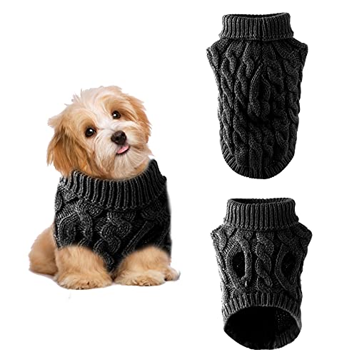 iFCOW Hundepullover, Haustier Hundekleidung Mode Rollkragenpullover Strickwaren Outwear von iFCOW