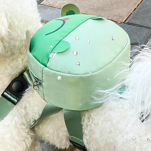 iFCOW Hundesatteltasche, Hunderucksack, Geschirr, Haustier, Welpen, verstellbar, selbsttragender Rucksack für kleine Hunde von iFCOW